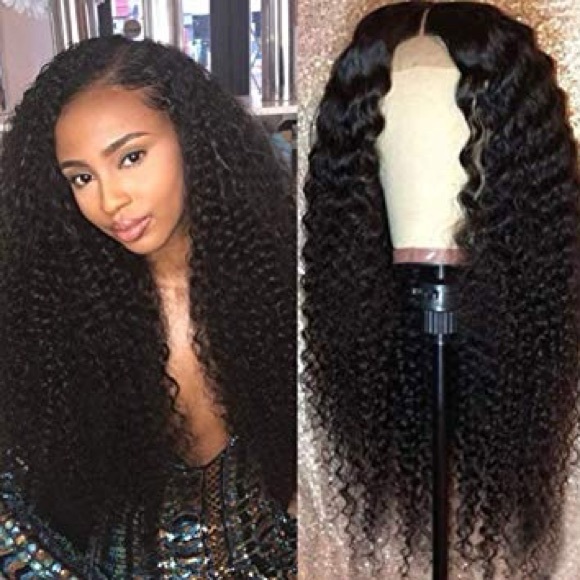 ?%HUMANHAIR KINKY CURLY FRONTAL LACE WIG(16”-24”) main image 7